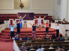 Children lead worship